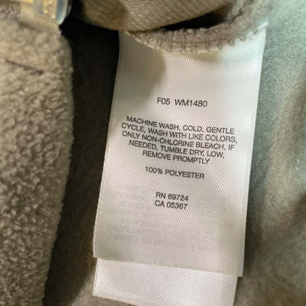 Columbia Fleece Vest Mens Medium Tan Full Zip Outdoor - Picture 6 of 7
